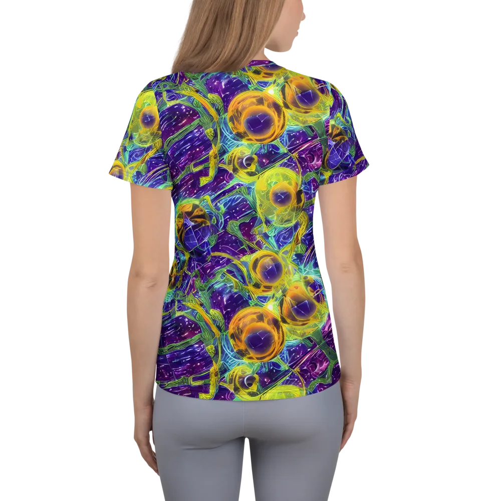 Electric Nectar on Women's Athletic T-Shirt — Back