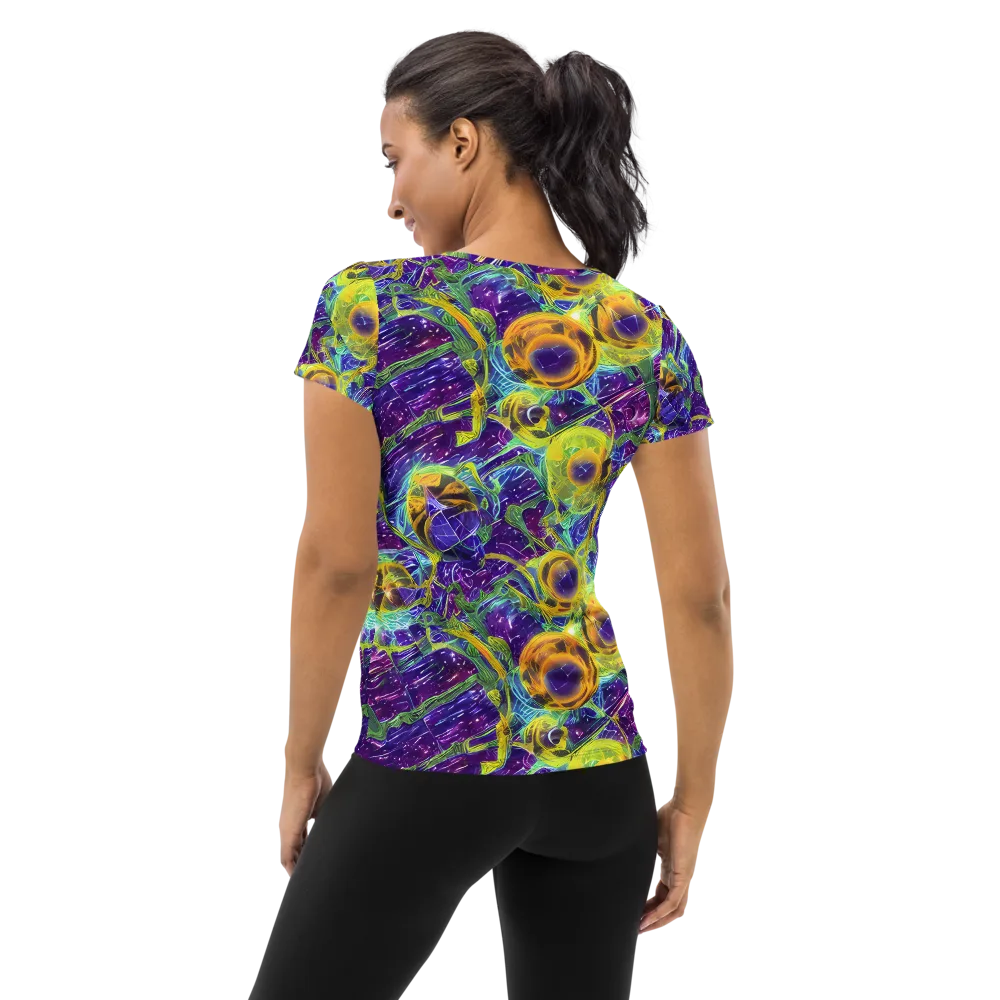 Electric Nectar on Women's Athletic T-Shirt — Back