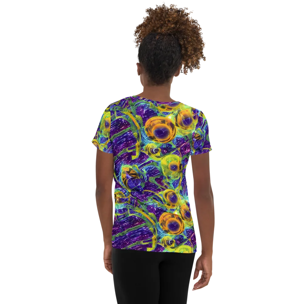 Electric Nectar on Women's Athletic T-Shirt — Back