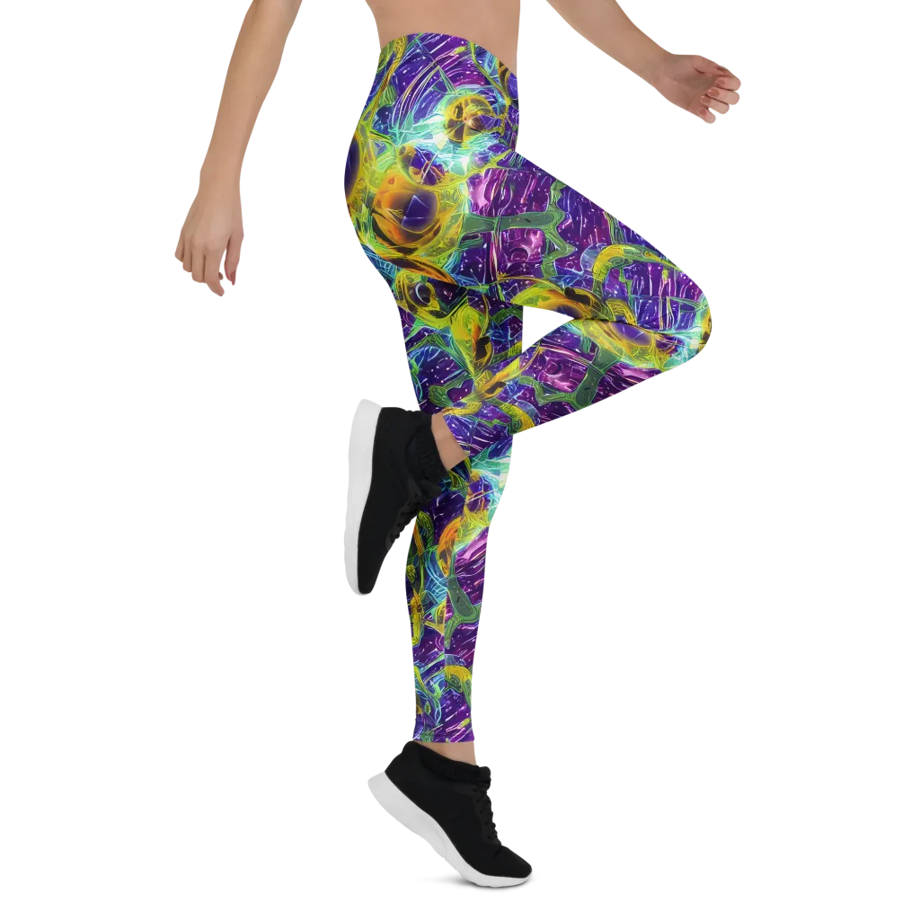 Electric Nectar on Leggings — Right
