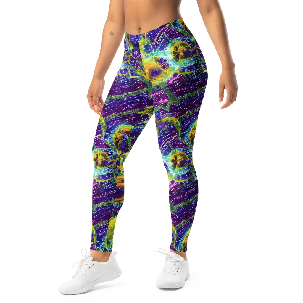 Electric Nectar on Leggings — Left Front