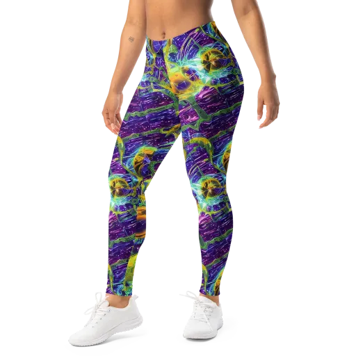 Electric Nectar on a Leggings
