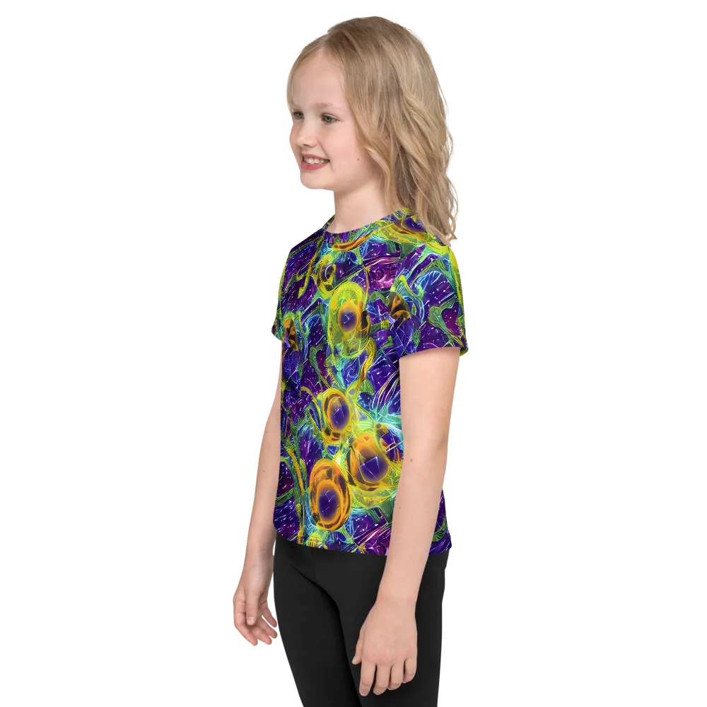 Electric Nectar on Kids Crew Neck T-Shirt — Left