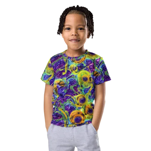 Electric Nectar on a Kids Crew Neck T-Shirt