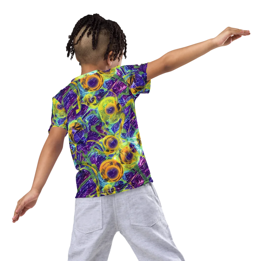 Electric Nectar on Kids Crew Neck T-Shirt — Back