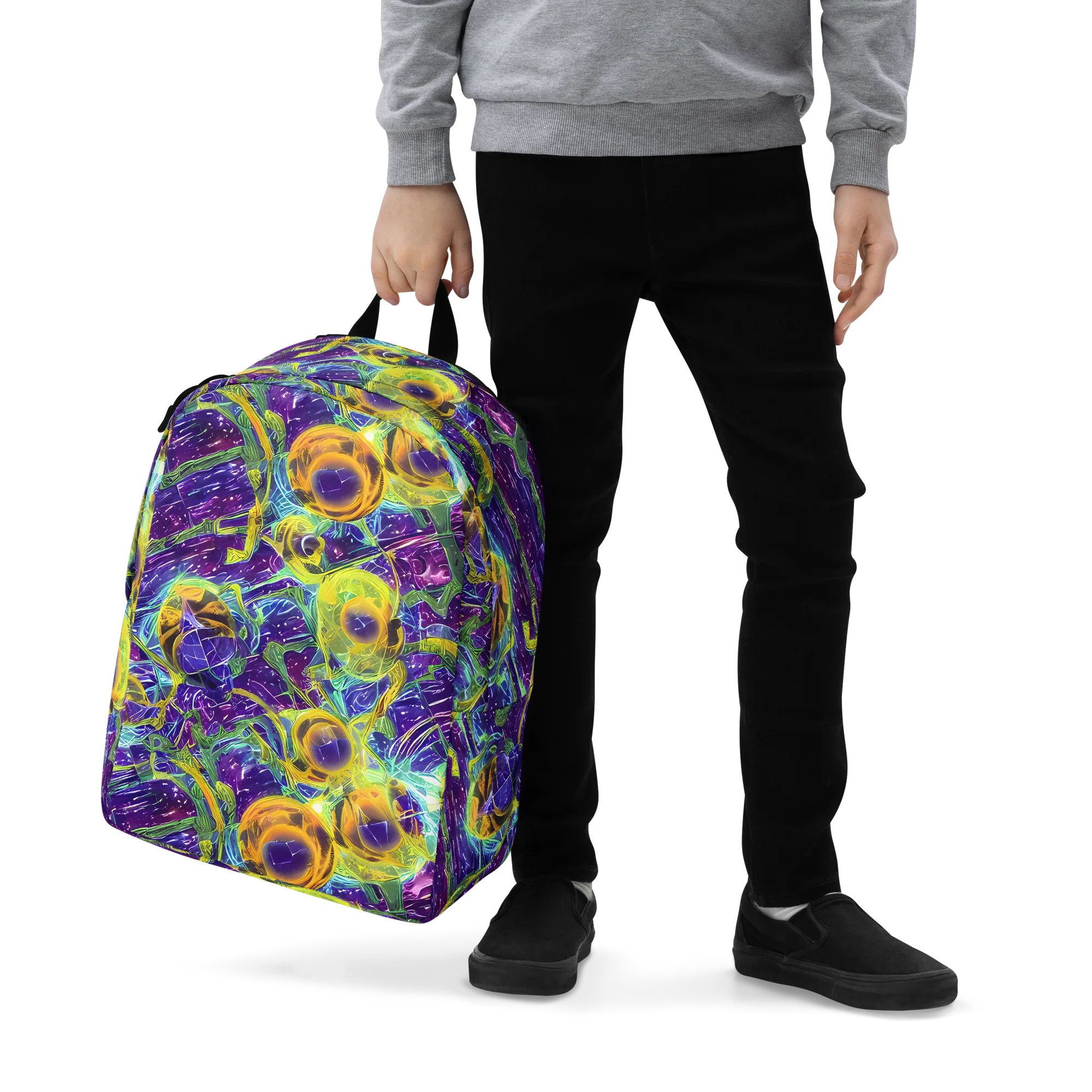 Electric Nectar on Minimalist Backpack — Zoomed-in