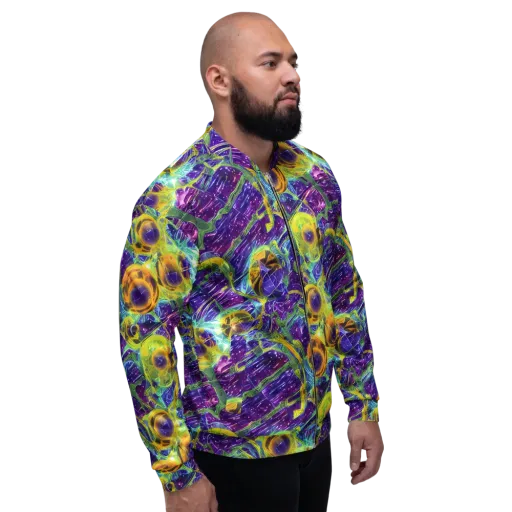 Electric Nectar on a Bomber Jacket