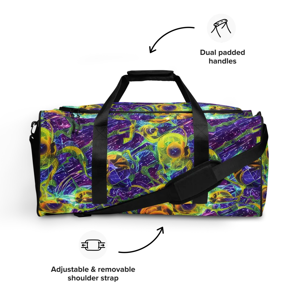 Electric Nectar on Duffle Bag — Front