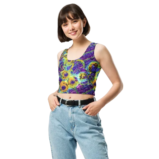 Electric Nectar on a Crop Top