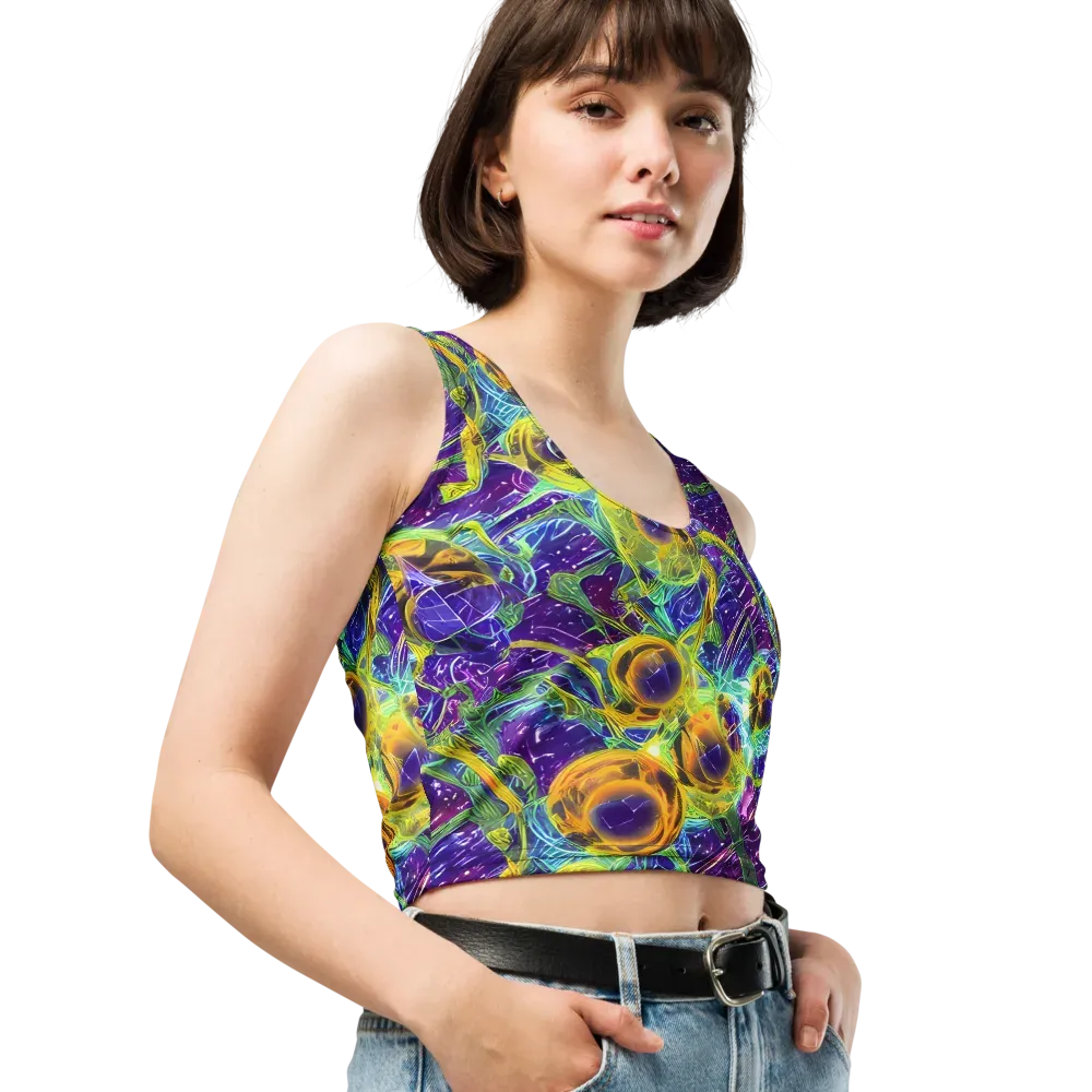 Electric Nectar on Crop Top — Right Front