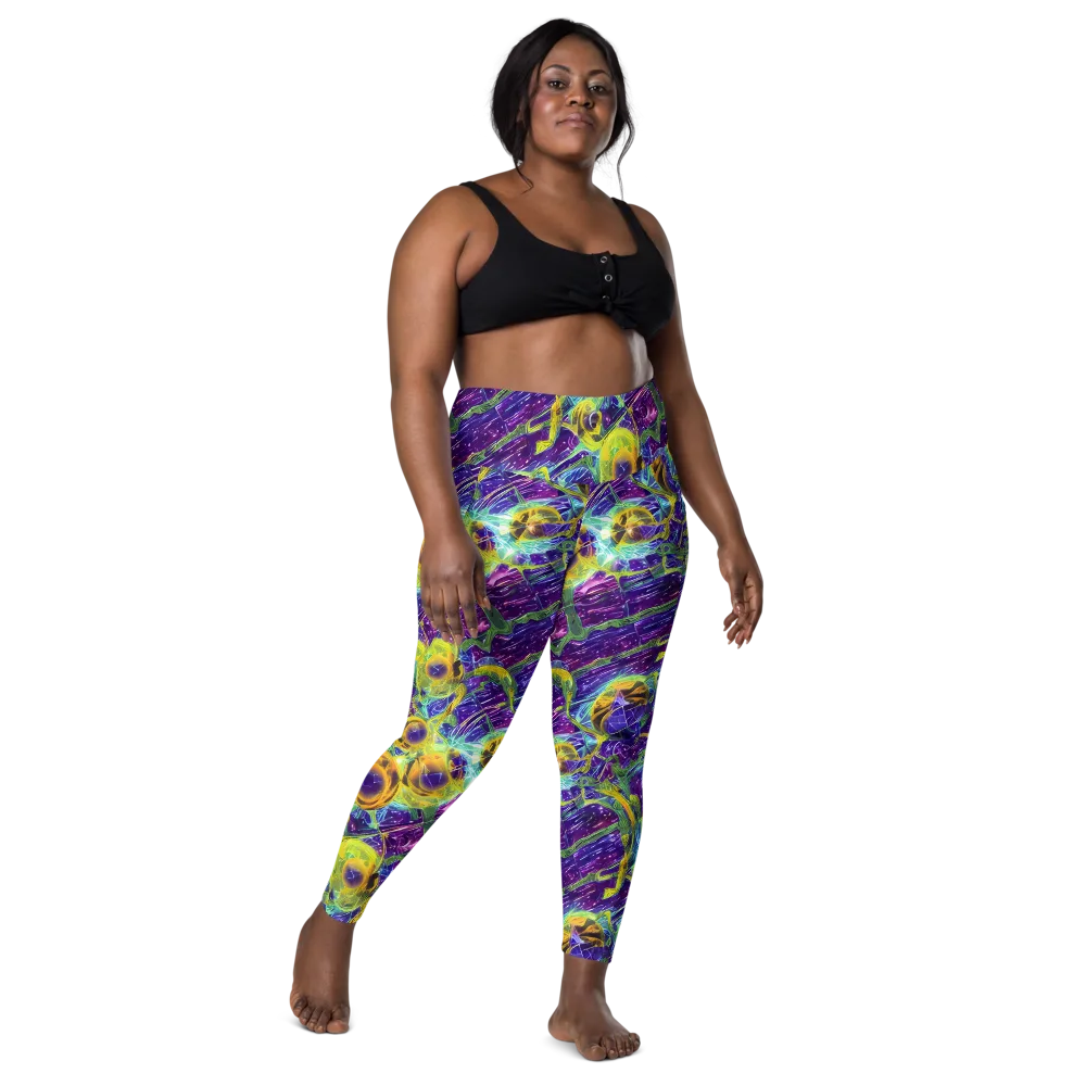 Electric Nectar on Leggings with Pockets — Front