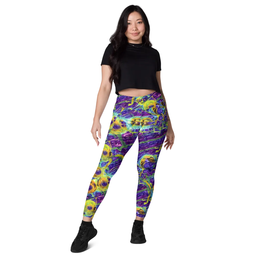 Electric Nectar on Leggings with Pockets — Front