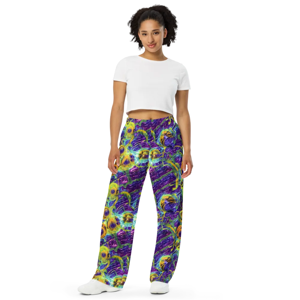 Electric Nectar on Wide-Leg Pants — Front