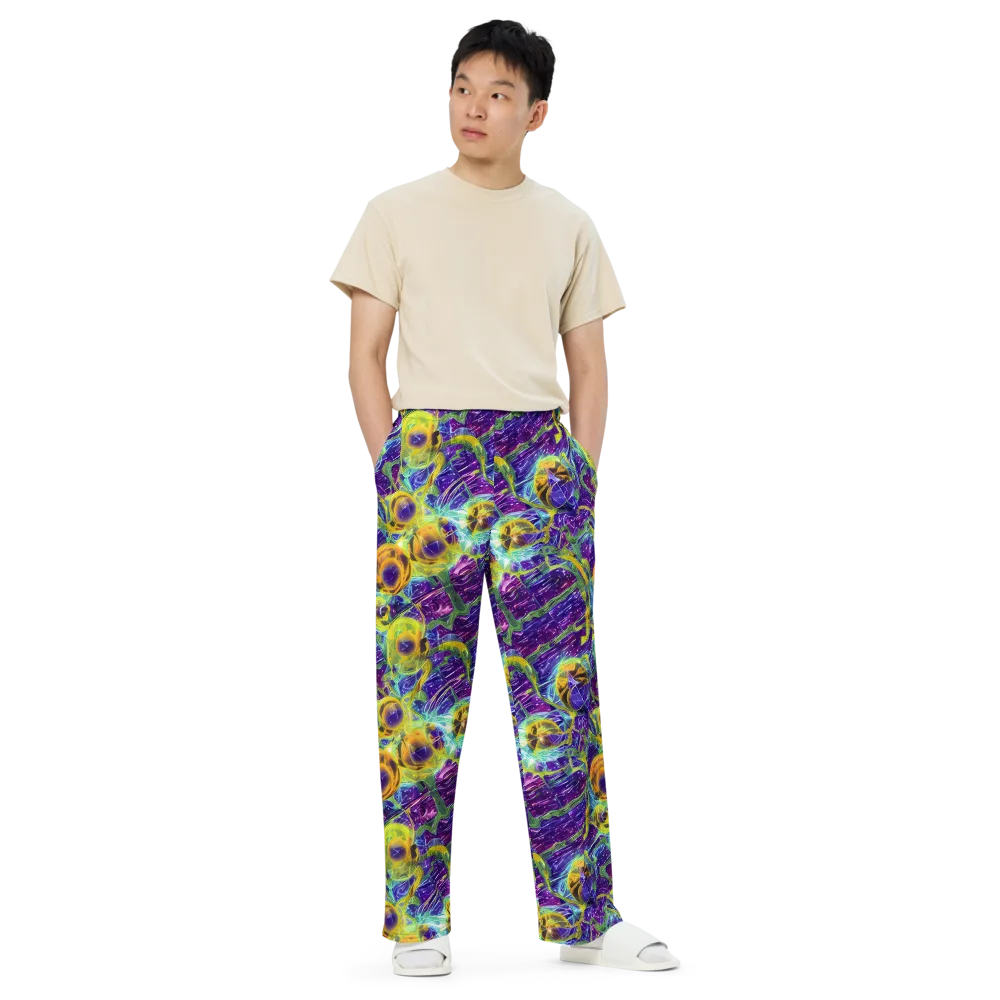 Electric Nectar on Wide-Leg Pants — Front