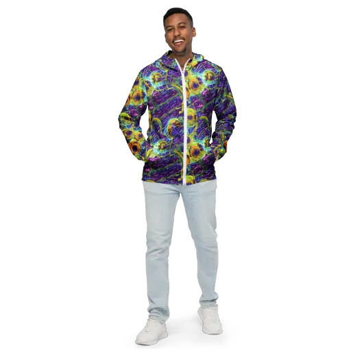 Electric Nectar on a Men's Windbreaker