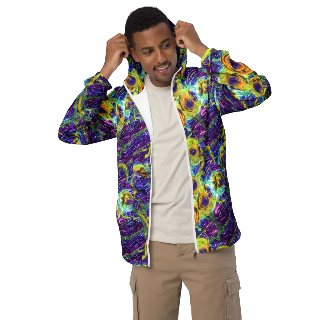 Electric Nectar on Men's Windbreaker — Front