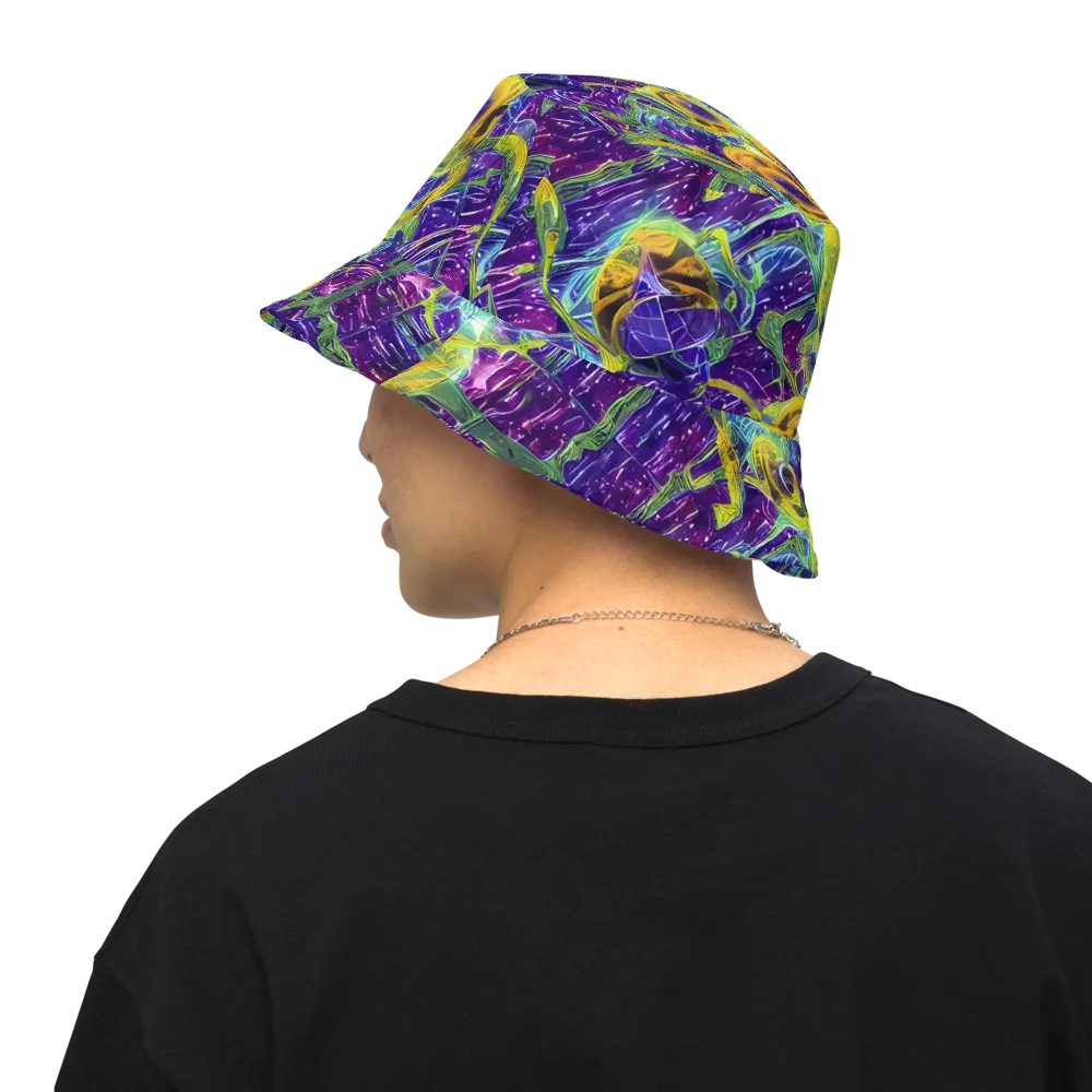 Electric Nectar on Reversible Bucket Hat — Back Inside