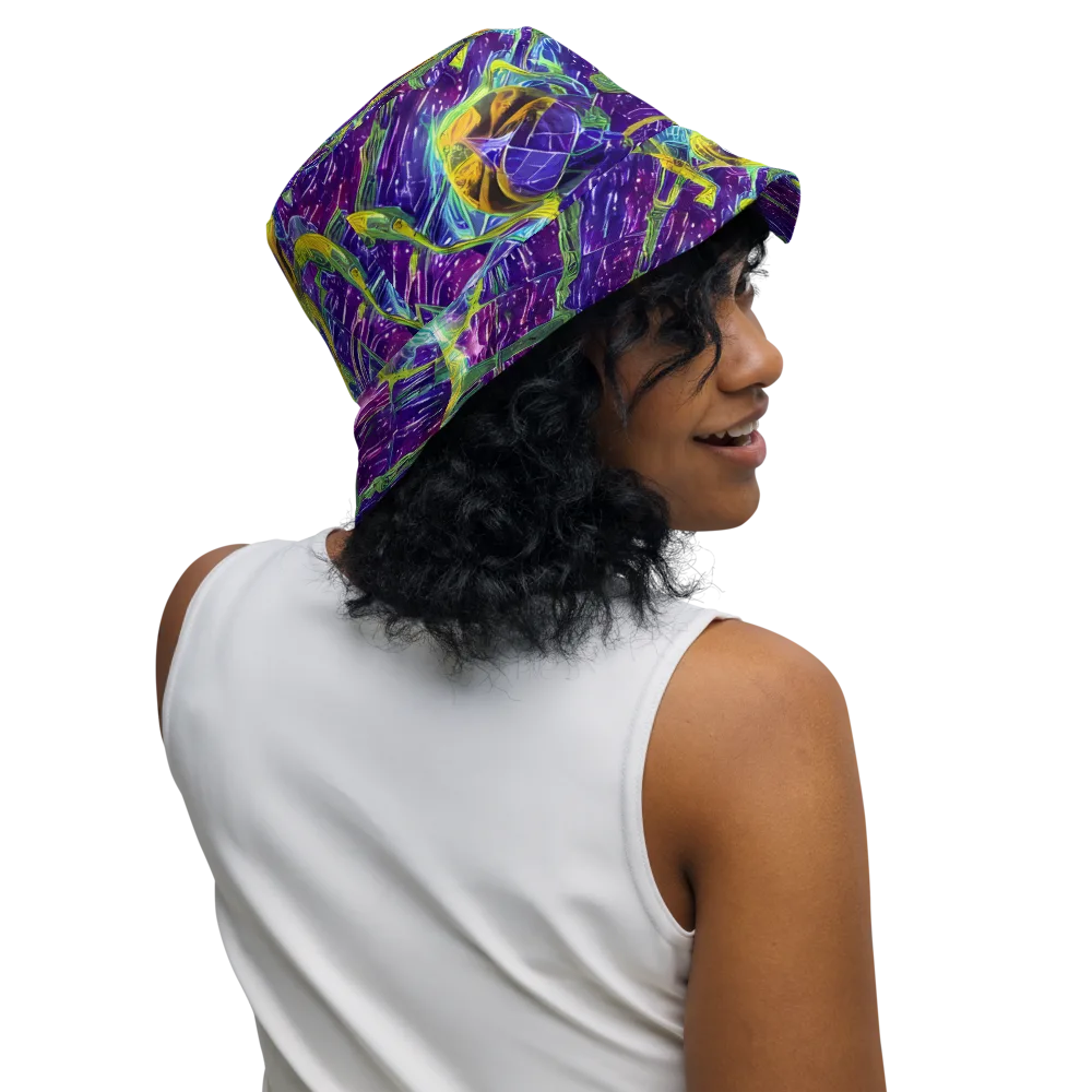 Electric Nectar on Reversible Bucket Hat — Right Outside