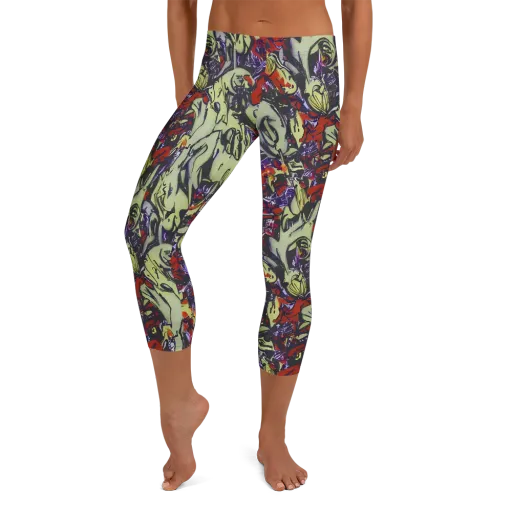 Molten Sketch on a Capri Leggings