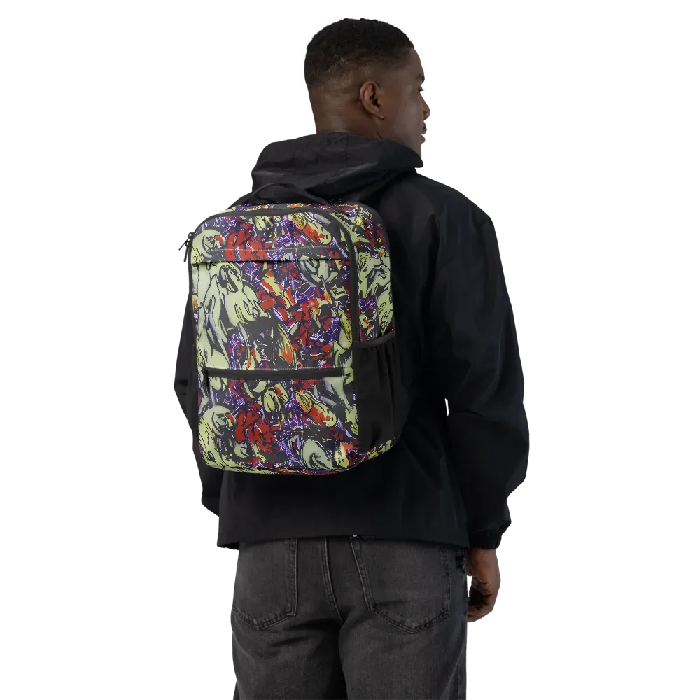 Molten Sketch on Utility Backpack — Back