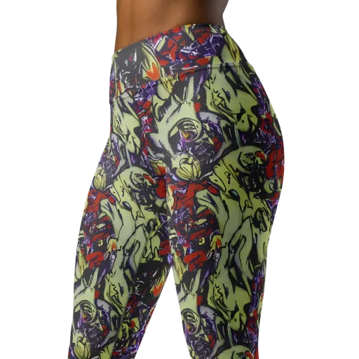 Molten Sketch on a Yoga Leggings