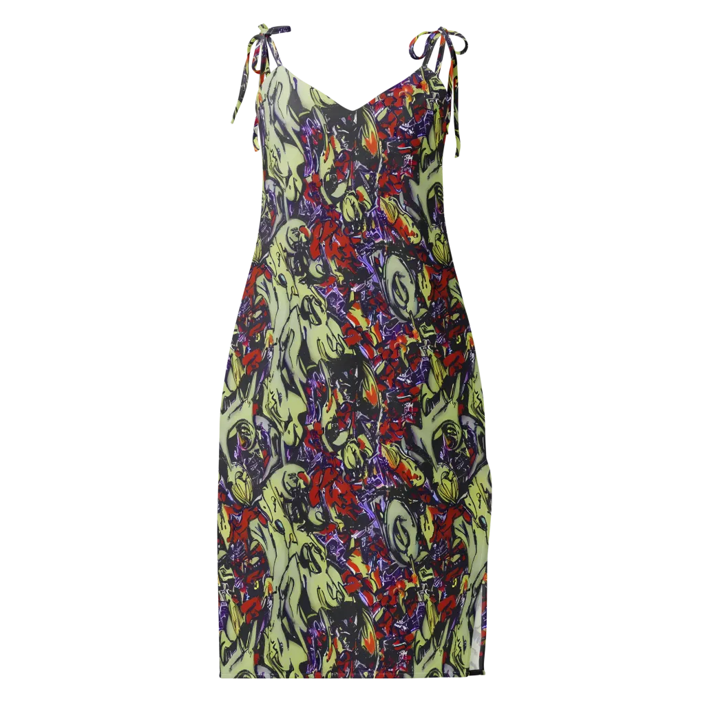 Molten Sketch on Slip Dress — Front