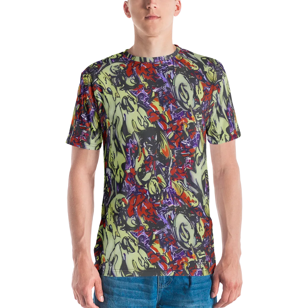 Molten Sketch on Men's Crew Neck T-Shirt — Front