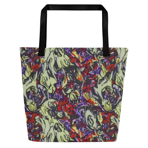 Molten Sketch on a Large Tote Bag W/ Pocket