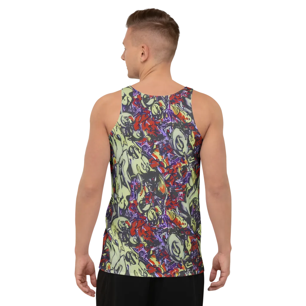Molten Sketch on Men's Tank Top — Back
