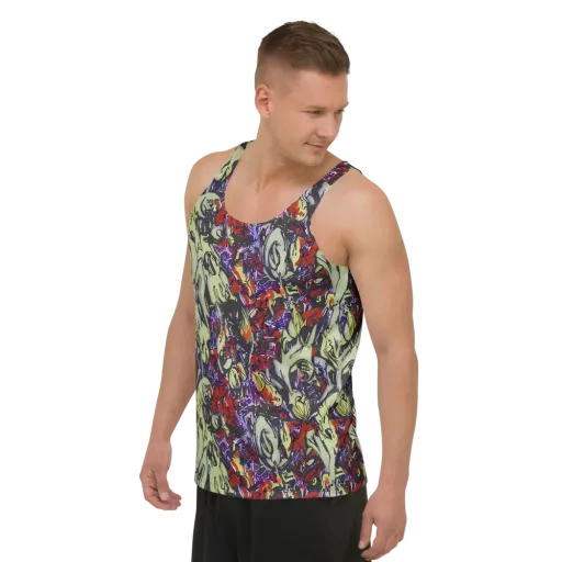 Molten Sketch on a Men's Tank Top