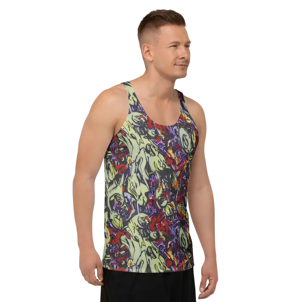 Molten Sketch on Men's Tank Top — Right Front