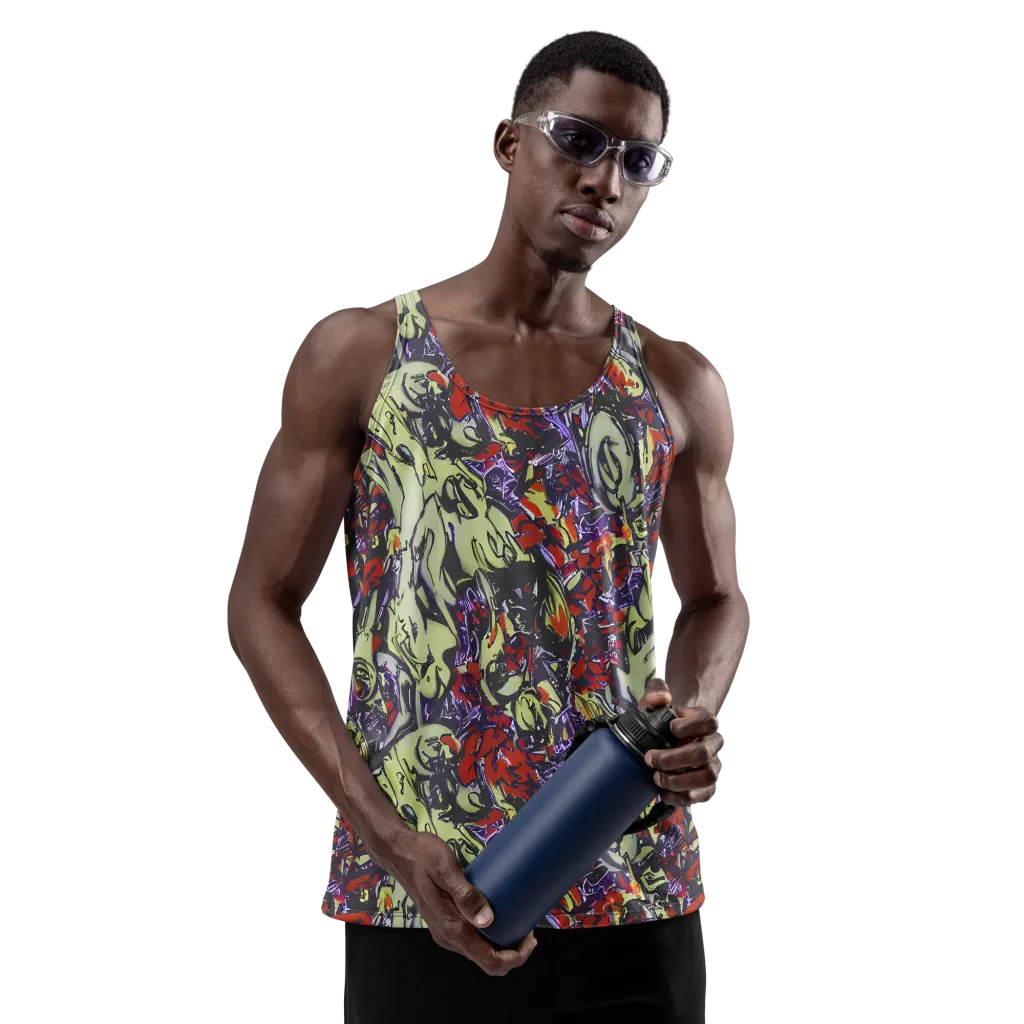 Molten Sketch on Men's Tank Top — Front