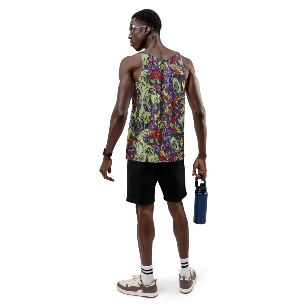 Molten Sketch on Men's Tank Top — Back