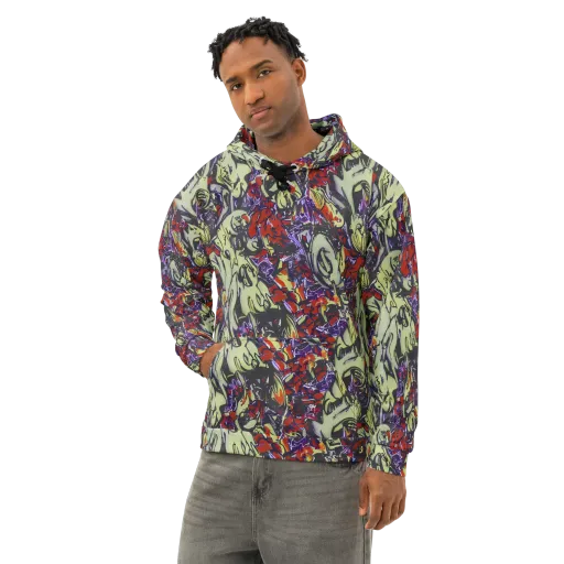 Molten Sketch on a Cotton Hoodie