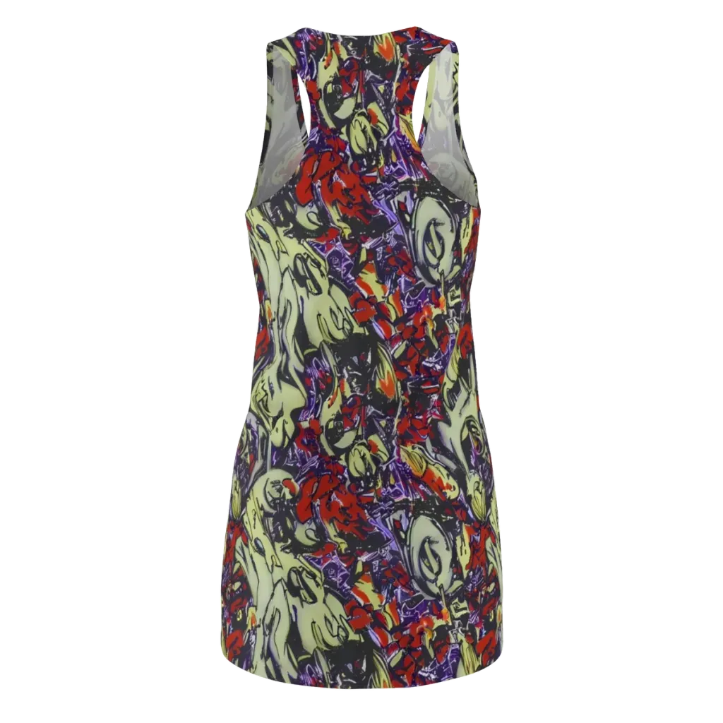 Molten Sketch on Racerback Dress — Back