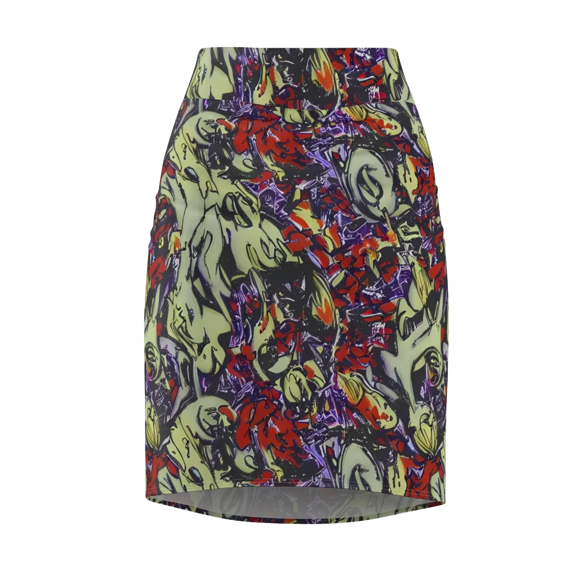 Molten Sketch on Pencil Skirt — Front