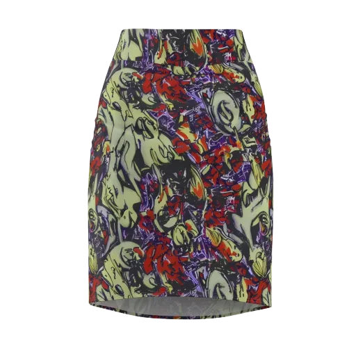 Molten Sketch on a Pencil Skirt
