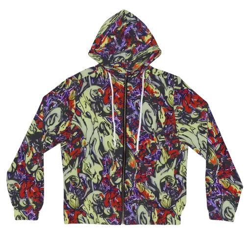 Molten Sketch on a Women's Full-Zip Hoodie