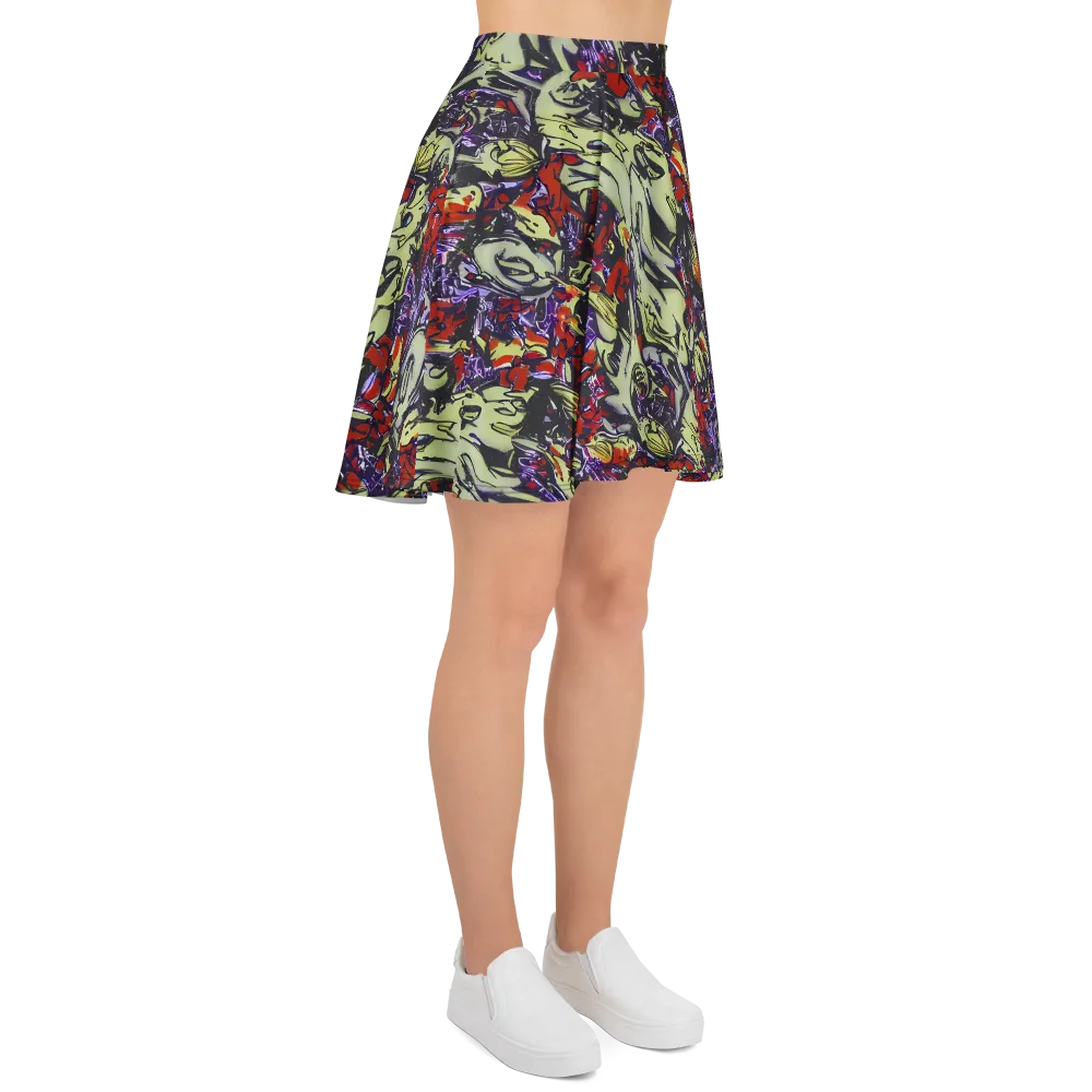 Molten Sketch on Skater Skirt — Right