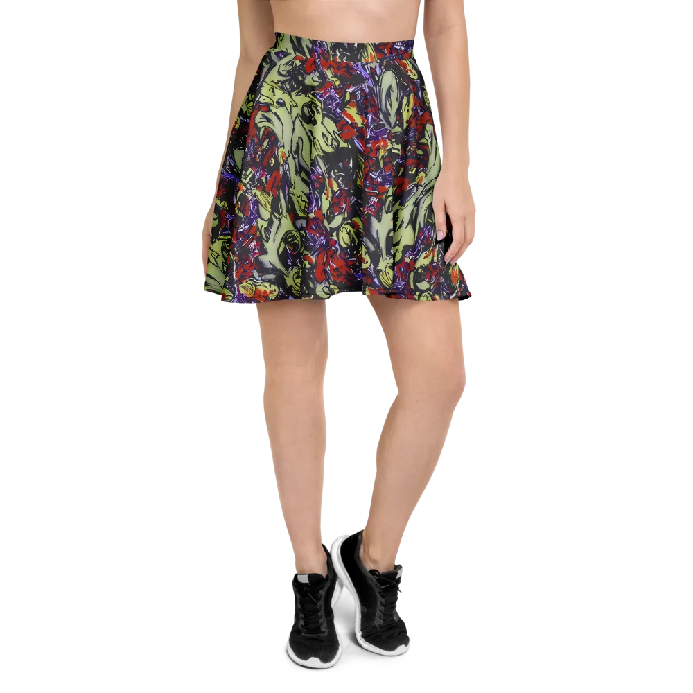 Molten Sketch on Skater Skirt — Front