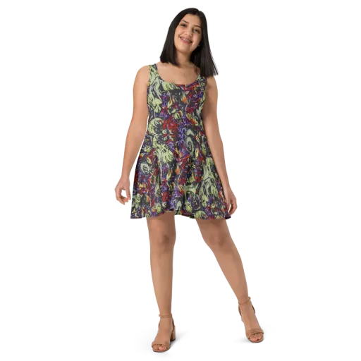 Molten Sketch on a Skater Dress