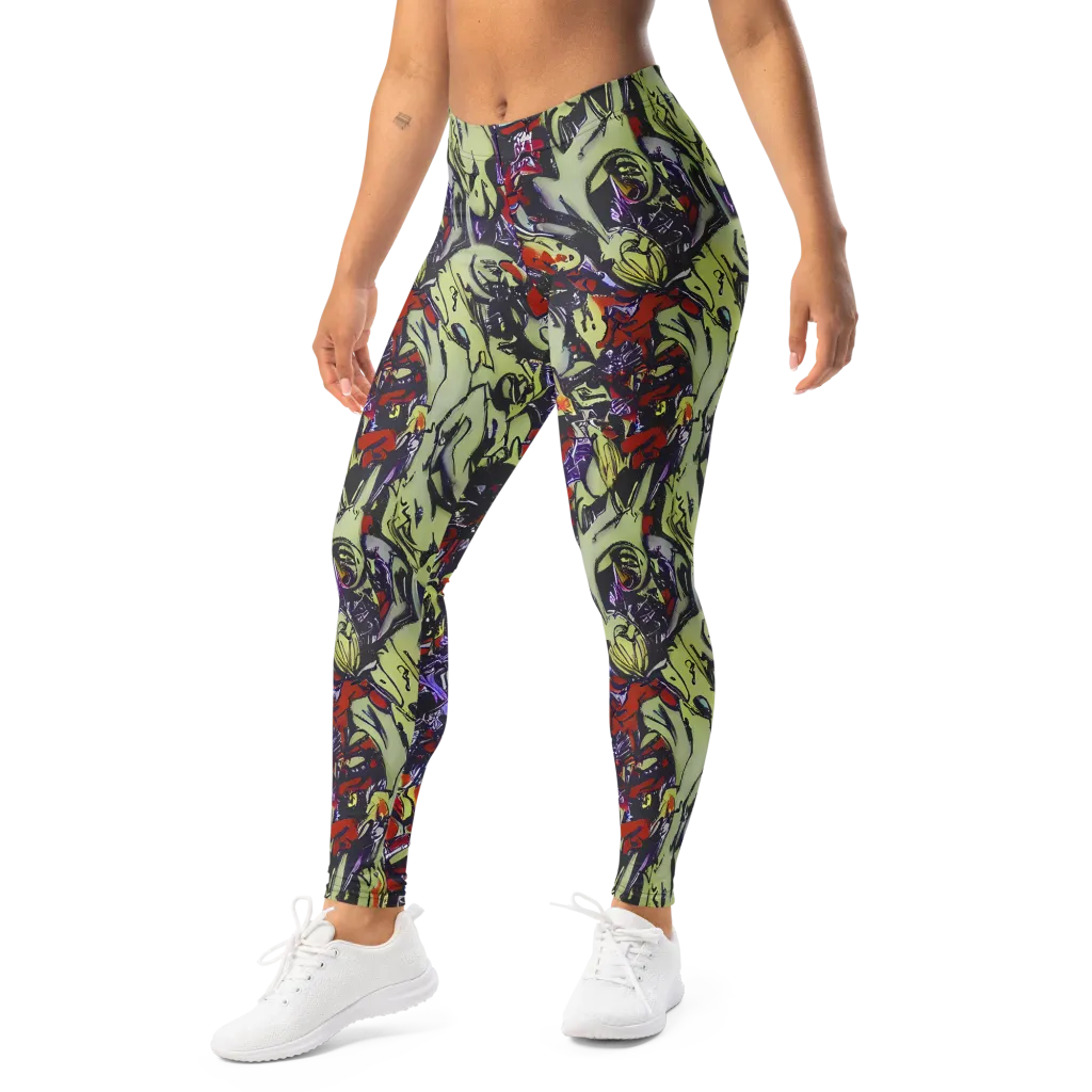 Molten Sketch on Leggings — Left Front