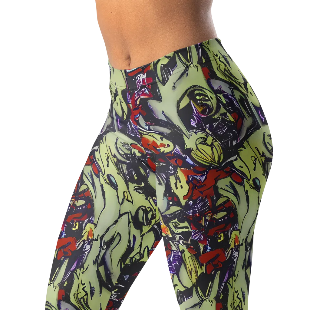 Molten Sketch on Leggings — Left Front