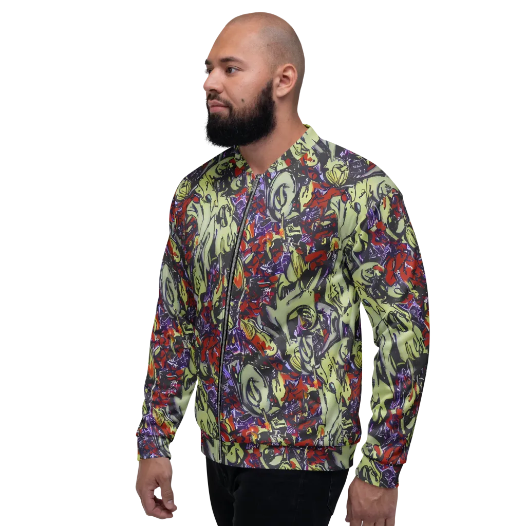 Molten Sketch on Bomber Jacket — Left