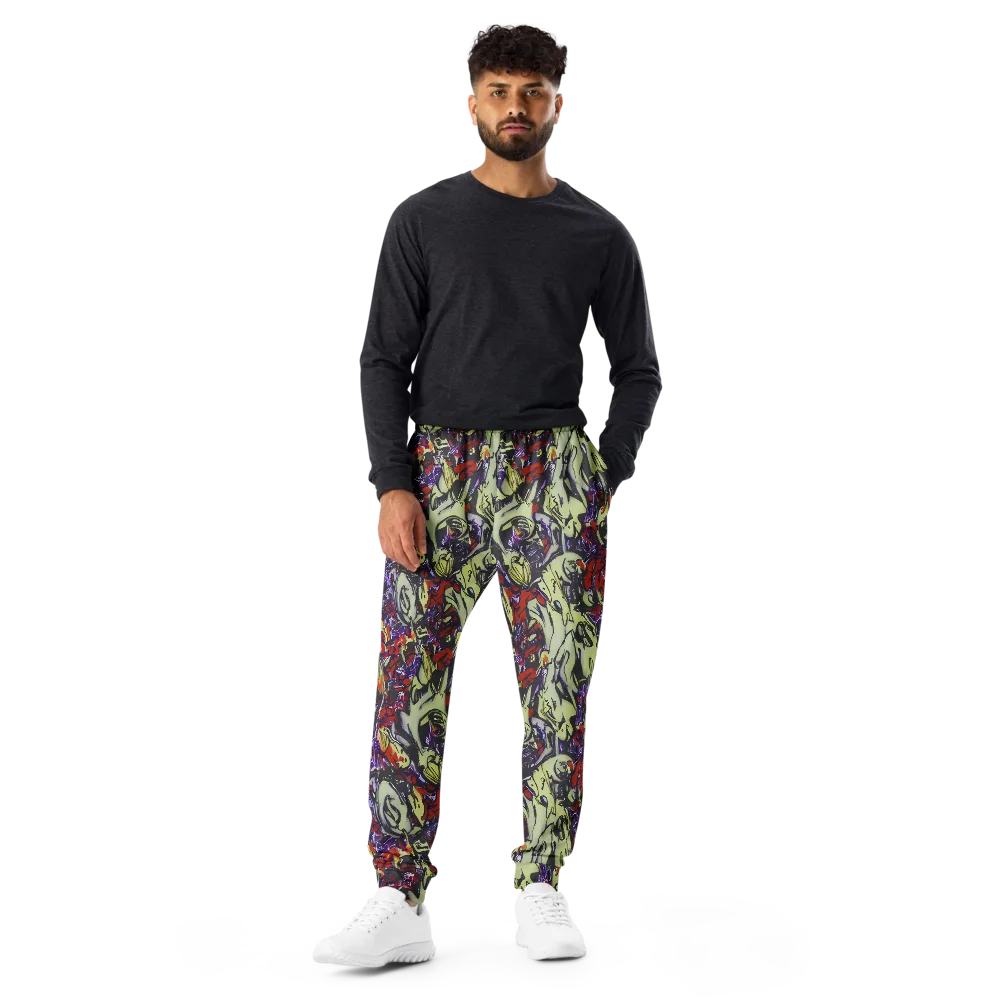 Molten Sketch on Men's Joggers — Front