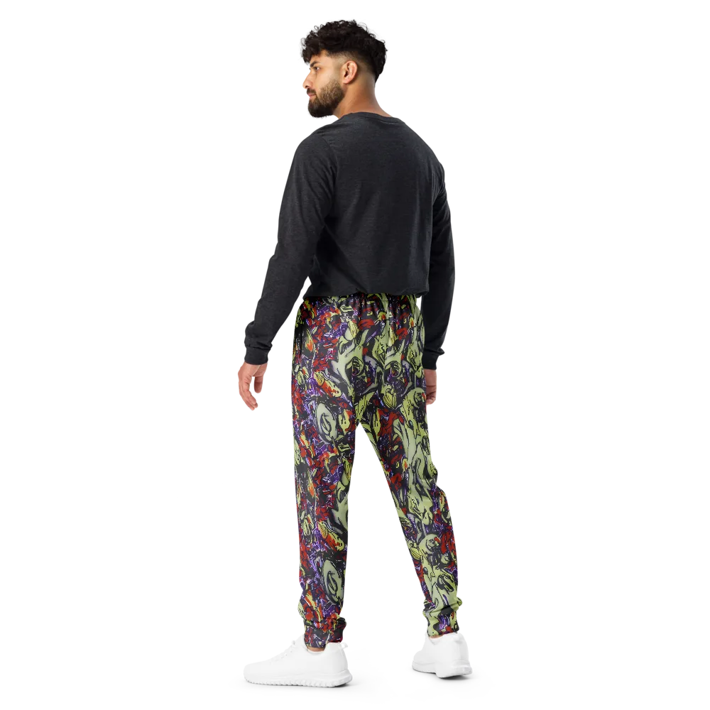 Molten Sketch on Men's Joggers — Back
