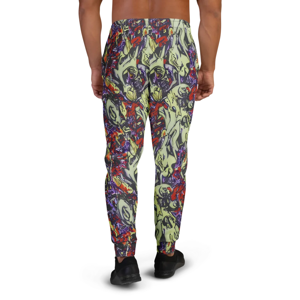 Molten Sketch on Men's Joggers — Back
