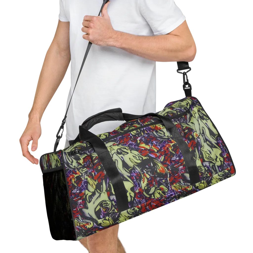 Molten Sketch on Duffle Bag — Right Front