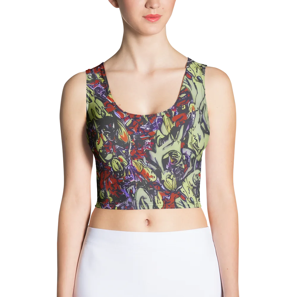 Molten Sketch on Crop Top — Front