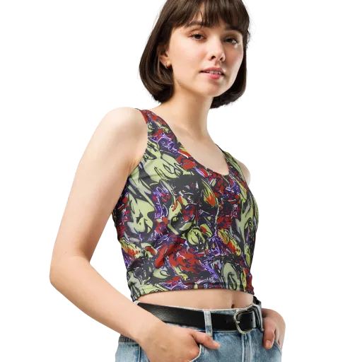 Molten Sketch on a Crop Top
